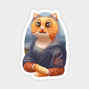 Meowy Lisa (no text) Magnet