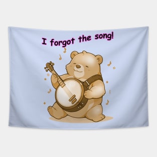 I forgot the song - The Bear and the Banjo Tapestry