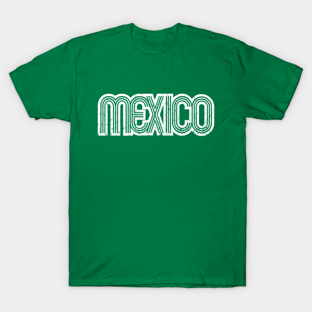Snel Tegenover hartstochtelijk Mexico Retro logo - grunge - Mexico - T-Shirt | TeePublic