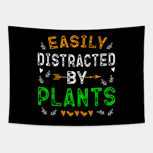 Easily Distracted By Plants Florist Garden Flower Women Men Tapestry