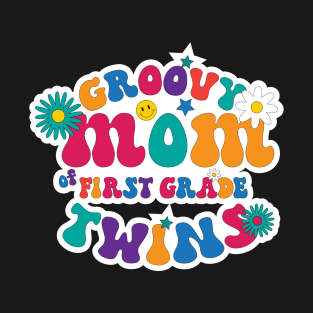 Groovy Mom of Twins T-Shirt