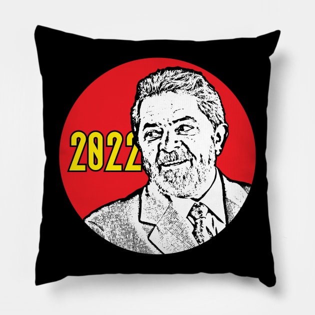 Lula 2022 Pillow by RevolutionInPaint