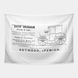 W. Botwood - "Queen" Brougham Carriage - 1891 Vintage Advert Tapestry