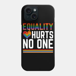 Pride Human Rights Lgbt Equality Hurts No One Phone Case