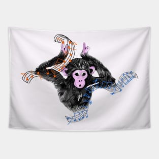 Dancing Monkey Tapestry