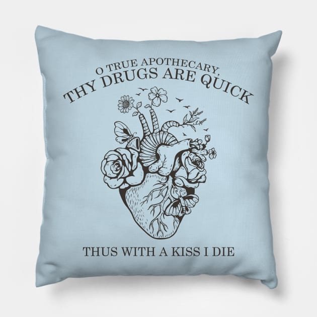 Shakespeare bookish literature poet Pillow by OutfittersAve