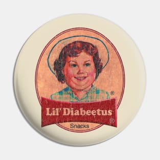 lil diabeetus Vintage Style Pin