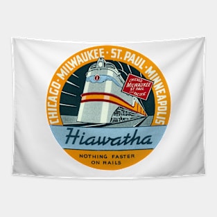 1935 Hiawatha Railroad Train Tapestry