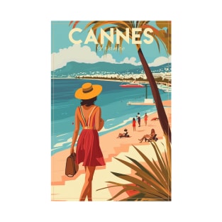 Cannes, France, Vintage Travel Poster T-Shirt