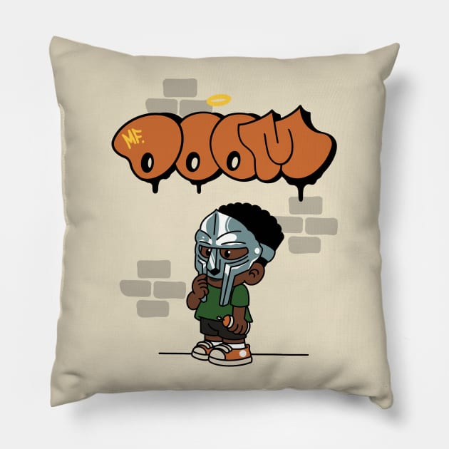 mf Doom Child Pillow by PigunnaBilla