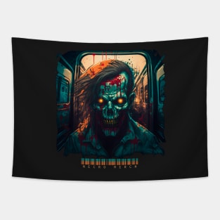 Zombie Train  - Necro Merch Tapestry