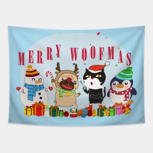 Merry Woofmas! Tapestry