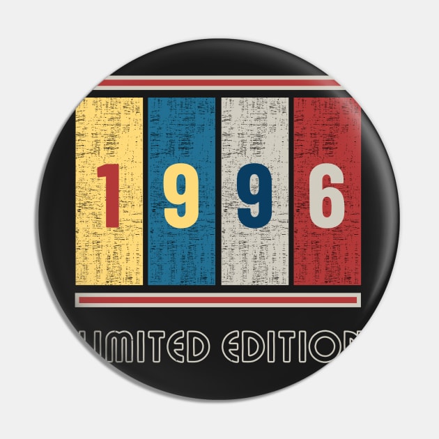 Born in 1996 Vintage Design Pin by vukojev-alex