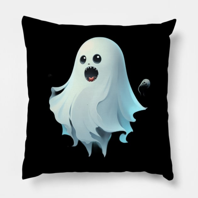 Baby Ghost Pillow by Avinya