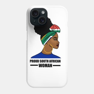Proud South African Woman, South Africa Flag Phone Case