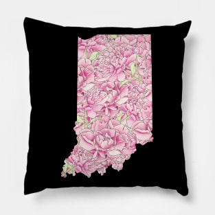 Indiana in Flowers Pillow