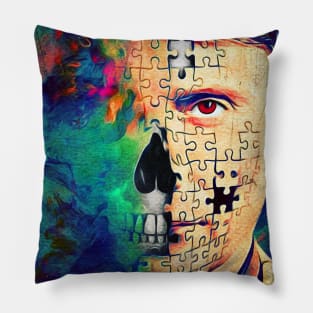 Will Graham Puzzle Skull - What Lies Beneath 2 Pillow