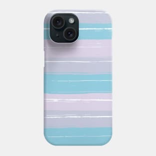 Blue and Purple Striped Design Phone Case