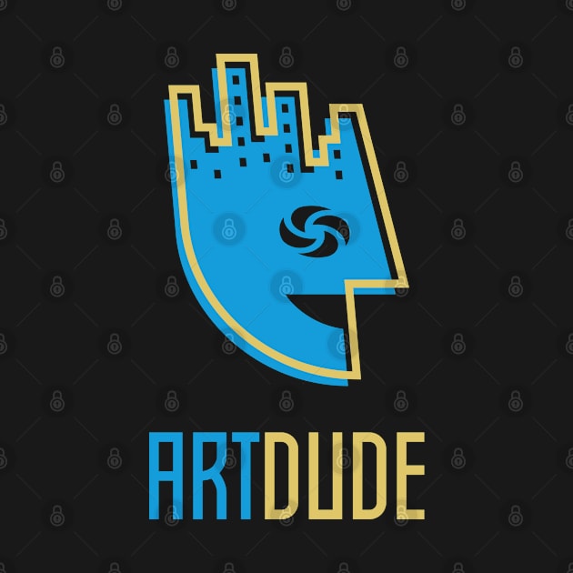 YourArtDude Logo In Blue And Gold by yourartdude