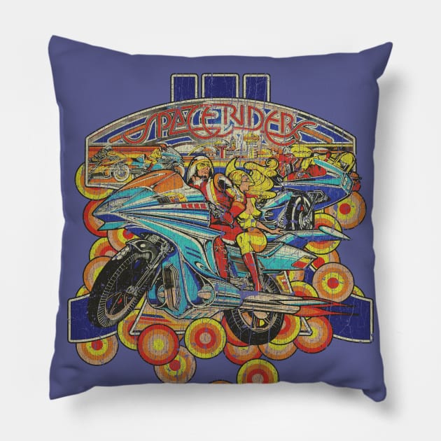 Space Riders '78 Pillow by JCD666