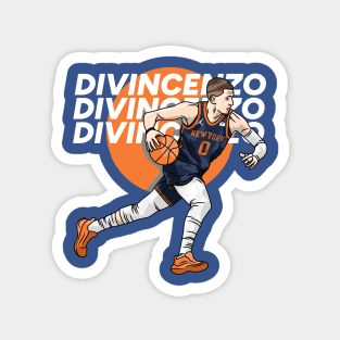 Donte Divincenzo Knicks Cartoon Flat Magnet