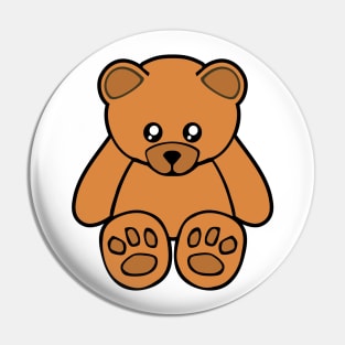 Cute crying teddy Pin