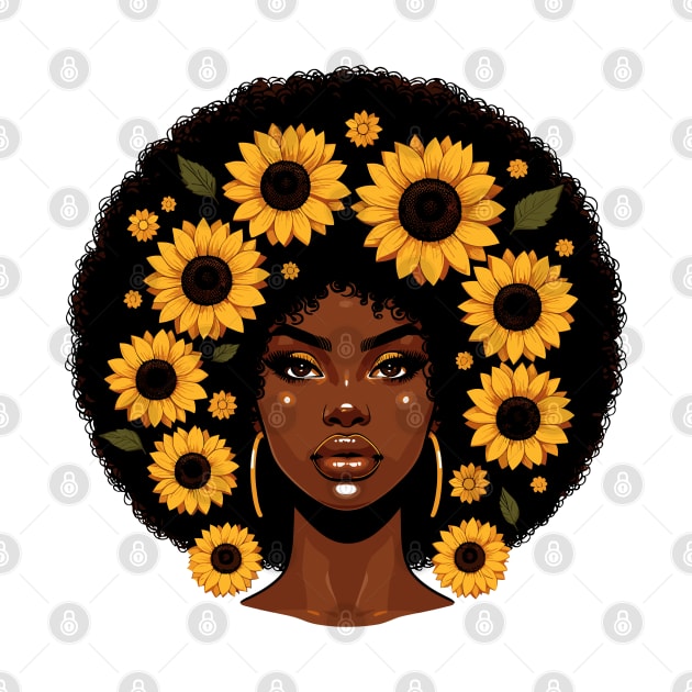 Afrocentric Woman Flowers by Graceful Designs