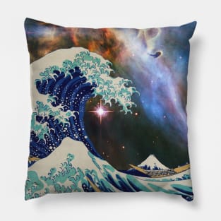 The Great Wave - Hokusai - Galaxy Pillow