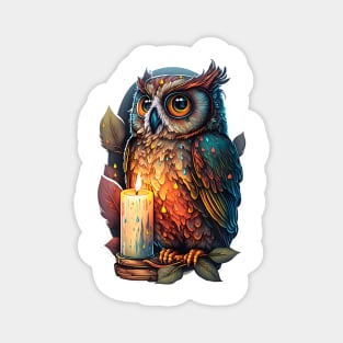 Night Owl Painting Magnet