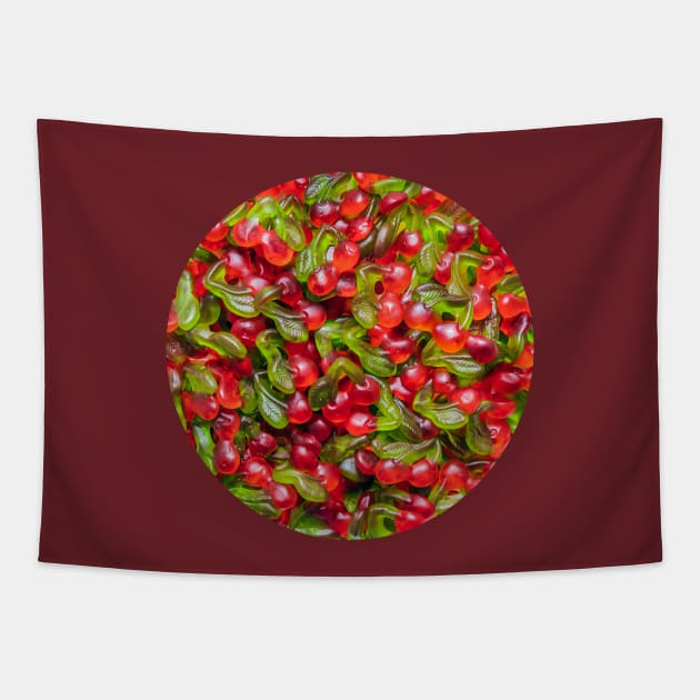 Gummy Cherries Candy Photograph Tapestry by love-fi