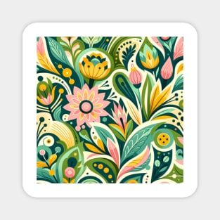 Spring Reawakening Lush Floral Magnet