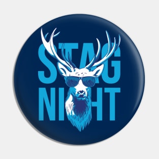 Stag Night Bachelor Party Groomsmen Design Pin