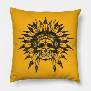 Black Chief Headress Pillow