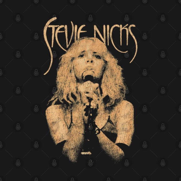 Stevie Nicks Vintage Distressed Yellow Design by snowblood