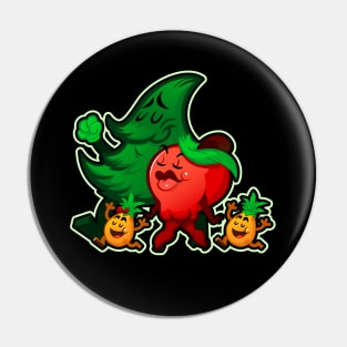 Funny Food Pun Pine + Apple = Pineapple Pin