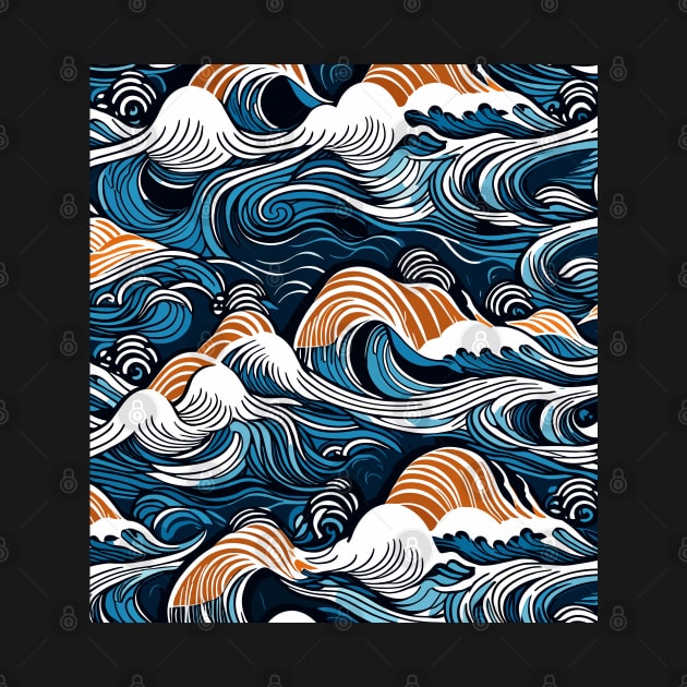 Kanagawa Wave Pattern by Ikibrai