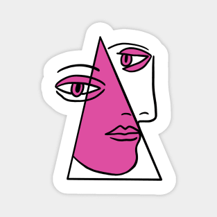 Artwork - Geometric Portrait (1) Magnet