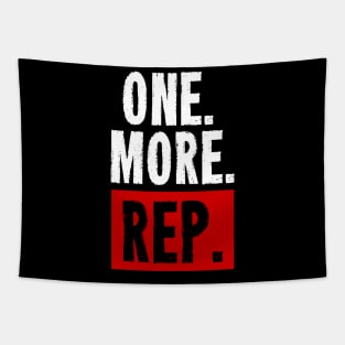 One More Rep - Gym, Fitness Tapestry