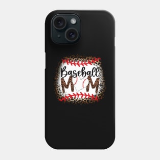 Leopard Baseball Mom   Baseball Mom Phone Case