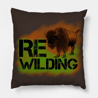 rewilding, renaturation and reforestation Pillow