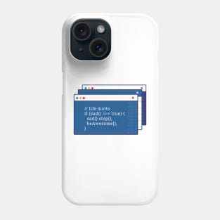 Funny coding computer screen Phone Case