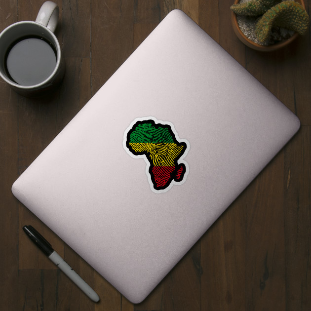 Black History Month Black Lives Matter African Roots Map - Black History Month - Sticker