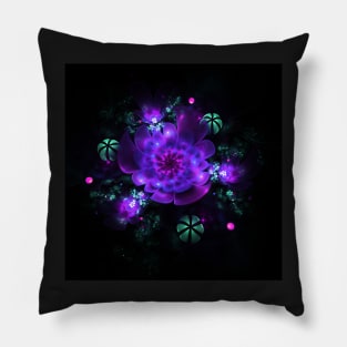 Neon bouquet Pillow