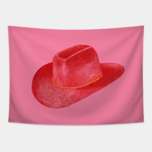 Red Stetson Tapestry