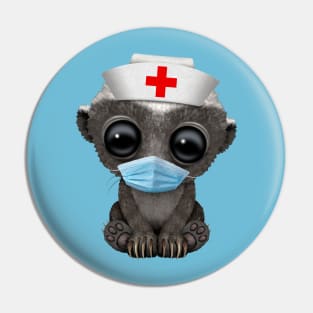 Cute Baby Honey Badger Nurse Pin