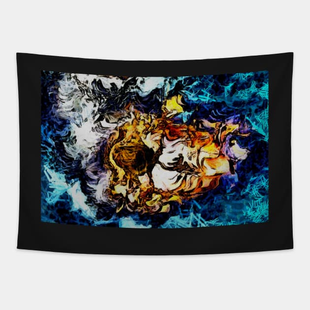 Stocksom Aqua Riches 1 Tapestry by stocksomart