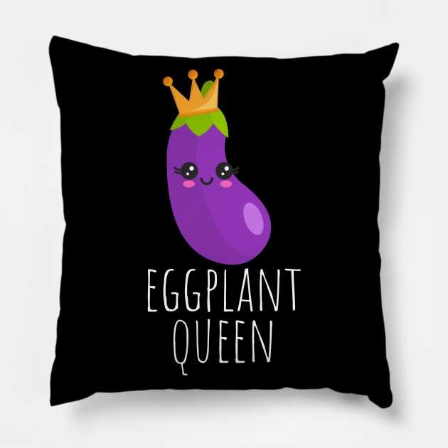 Eggplant Queen Cute Pillow by DesignArchitect