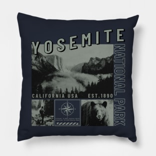 Yosemite National Park in brutal style Pillow