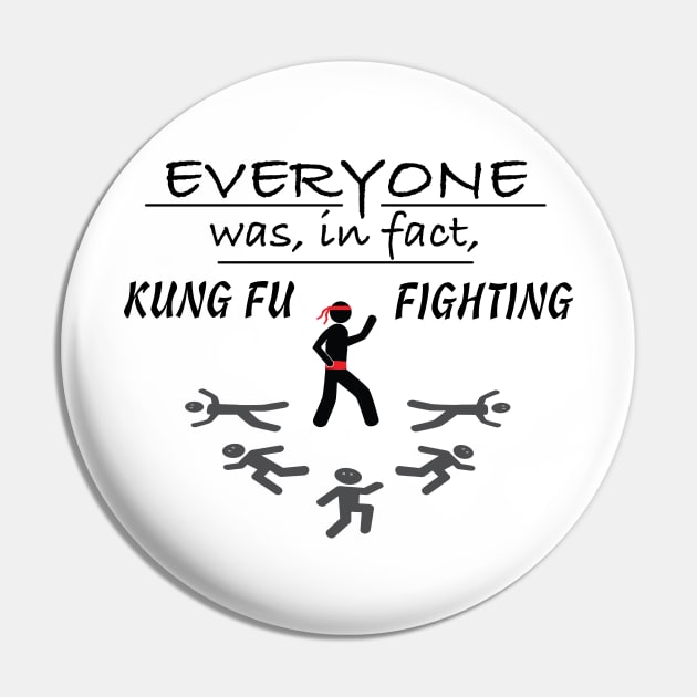 Kung Fu Fighting Pin by SnarkSharks