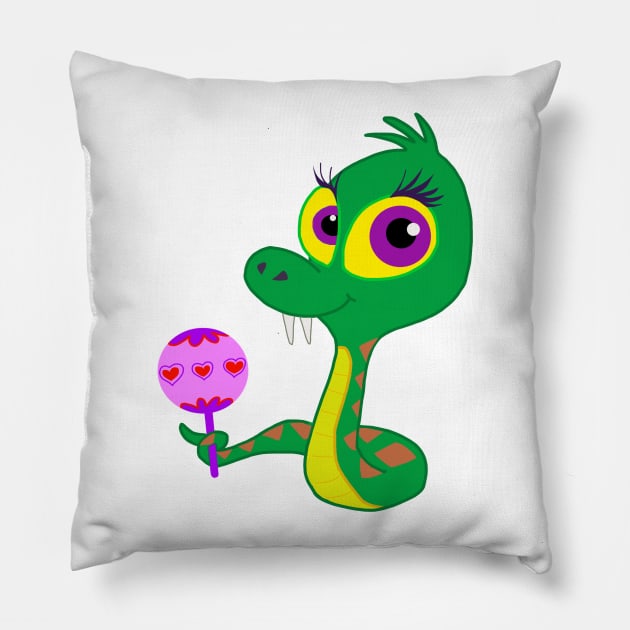 Baby Rattler Pillow by wolfmanjaq